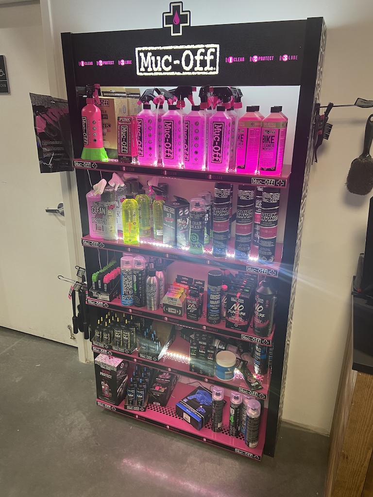 Keep you bike looking fresh with products from Muc-Off.