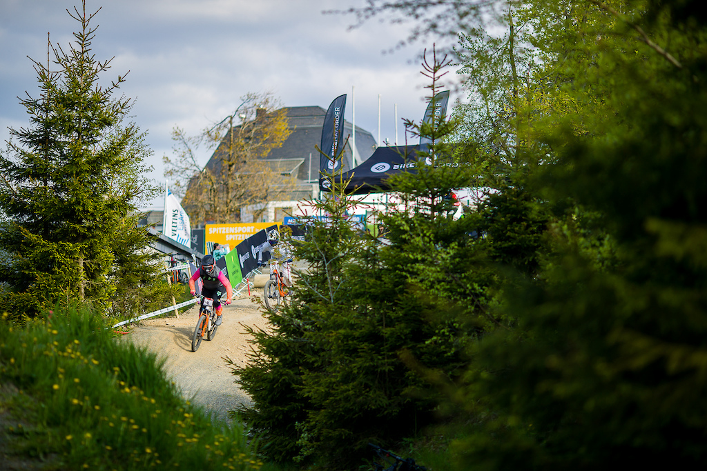 during round 1 of The 2023 4X Pro Tour at Winterberg Rheine Germany on May 19 2023. Photo Charles A Robertson