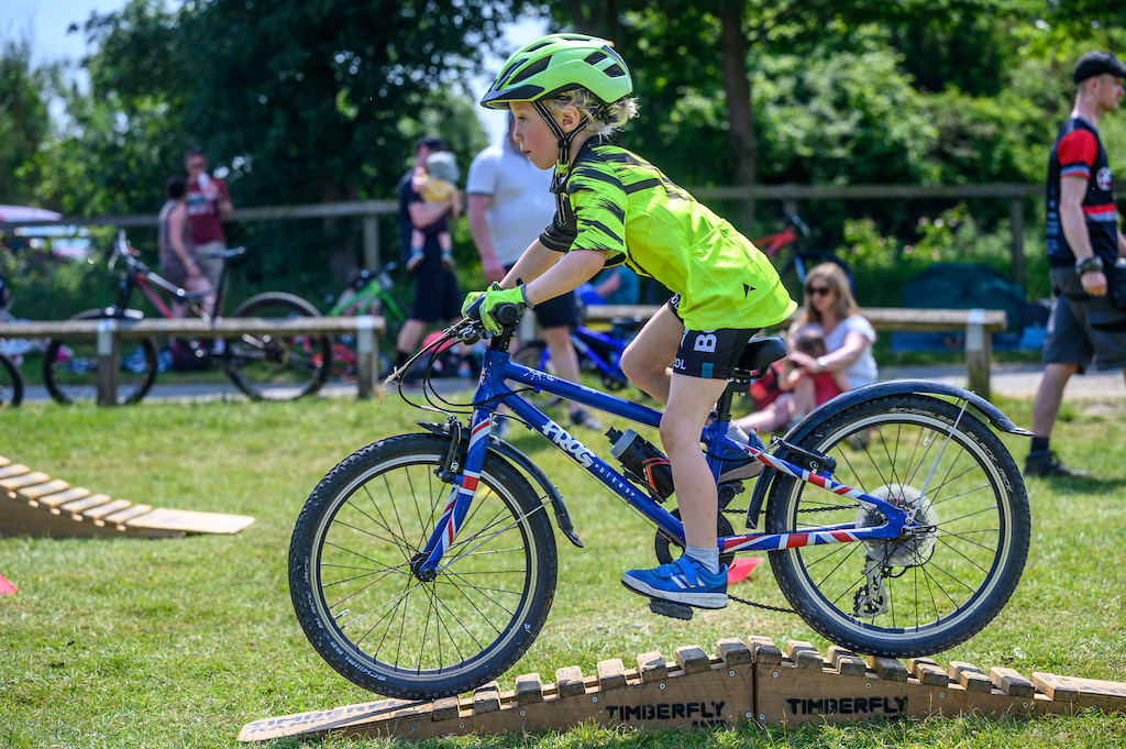 Timberfly s wooden skills ramps keep the young riders on their toes