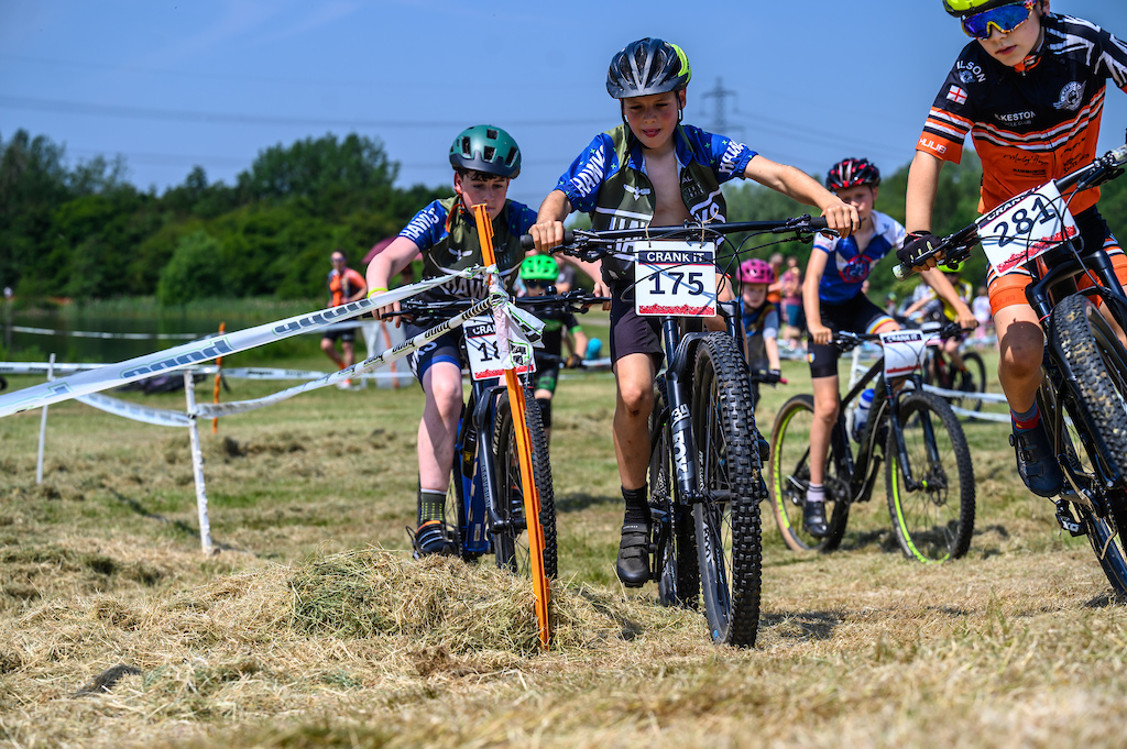 Grass turns made even harder with bar to bar racing