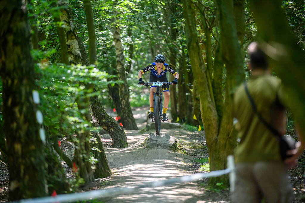 The straights through the woods were full of plenty of obstacles to keep the riders on their toes