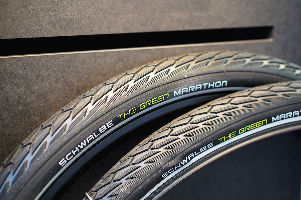 Recycled bike tires have arrived with the Schwalbe Green Marathon