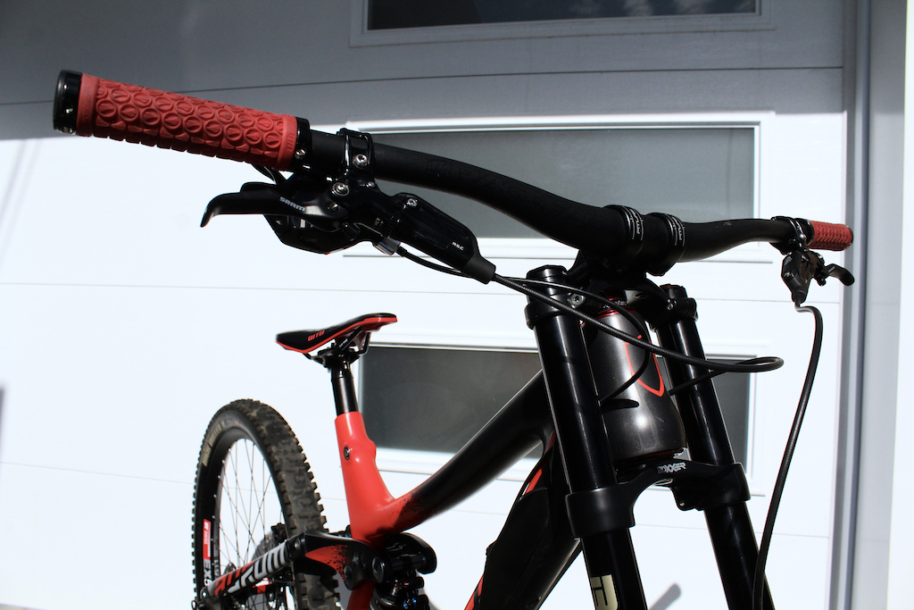 2016 Norco Aurum C7.2 - Custon Build :
Frame + Fork Wrapped with Invisiframe taylor made pre-cut vinyl,
RockShox Boxxer Team converted to WC with Solo Air spring shaft + MRP Ramp Control,
Cane Creek 110 ZS44/56 headset special anodized red color,
Sram Guide RSC brakes with Guide Ultimate aluminium pistons & Maxima Dot4 Racing,
Swiss Stop Catalyst 203 6B rotors + Exotherm organic pads,
RaceFace Atlas 35 Bar + Stem,
RaceFace Atlas 165mm crank + 36T chainring with MRP G4 Chain guide+guard,
DT Swiss EX511 27.5 rims laced to DT 240s 6B hubs with DT Competition spokes + 54t ratchet upgrade & Cushcore Pro F+R (added post-picture),
KMC X11 SL chain waxed with Molten SpeedWax
Maxxis Shorty F + HR2 R (DH+Tubeless+MaxxGrip) or Assegai F+R (DH+Tubeless+MaxxGrip)