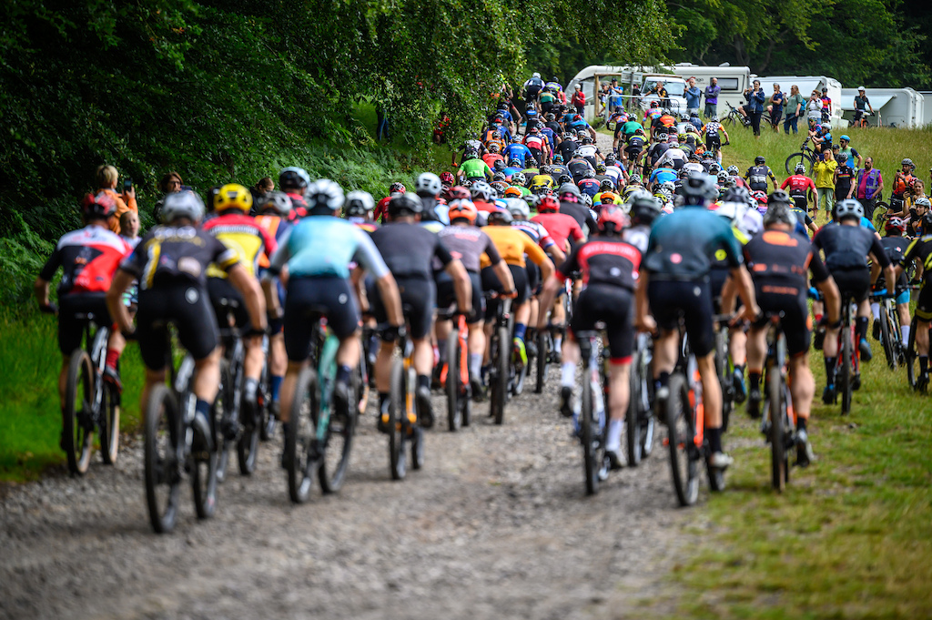The race started with a steep, fire road climb giving the riders time to space out