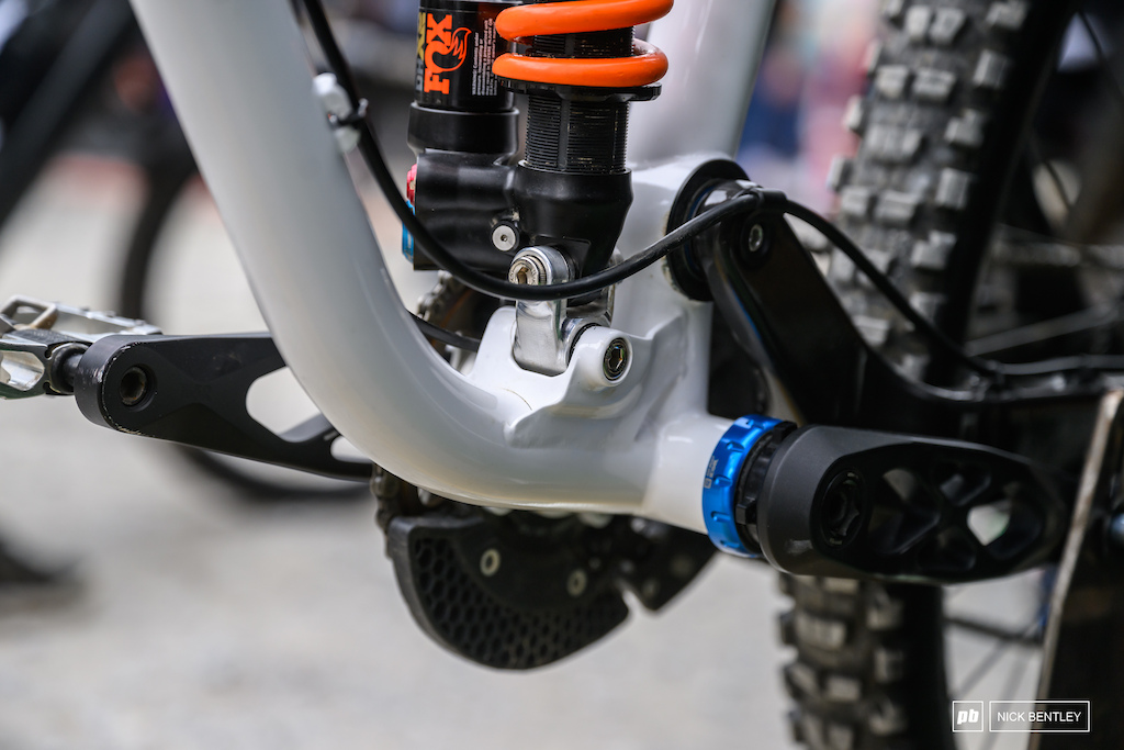 The biggest change to the bike for version 2 was centred around the shock linkage