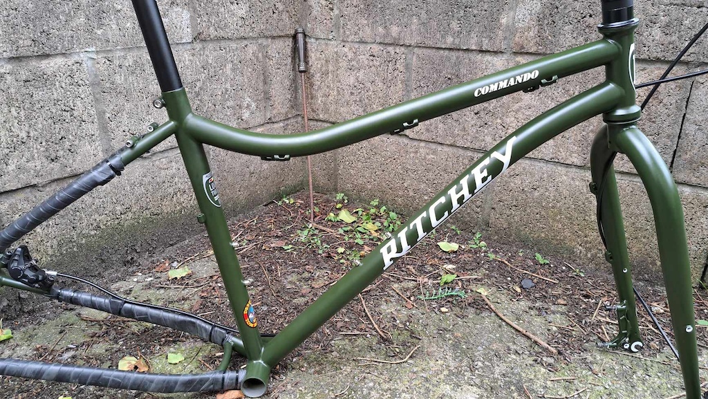 Latest build is this very rare Ritchey fat bike. This is designed from the older Ritchey BMX bikes in the day, and then progressed down riding in cow fields and crazy trails. I see a few used in the UK but think they came as a frame/fork package only 2014, but sold in 2015. This is brand spanking new, and thinking of decals also like the fat willys army truck. Tom Ritchey got 40+ years of experience, and this baby looks good in triple butted steel, smoothed out welds and a nice curve on that top tube. Wheels and tyres coming next week, and so looking forward to seeing her stood to attention, ready for service.

https://www.youtube.com/watch?v=rtF7EwcWKbw&t=1s