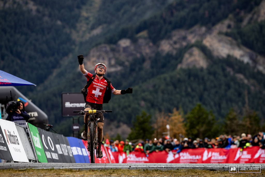 Mathias Fluckiger takes it in dramatic fashion in Andorra.