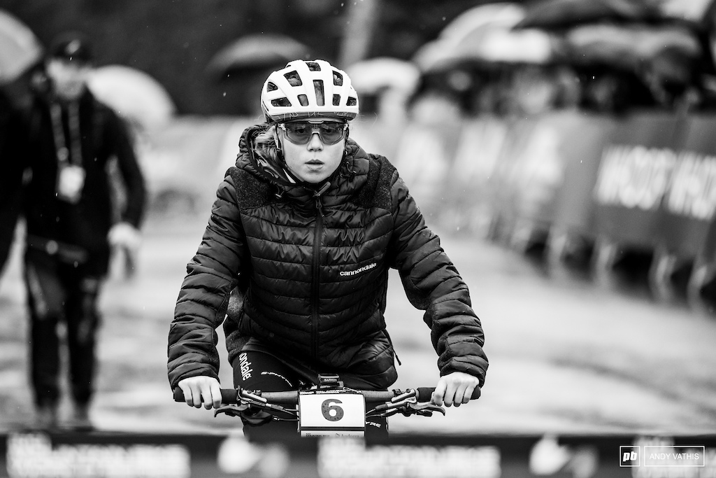 Mona Mitterwallner takes to the line for a massive afternoon.