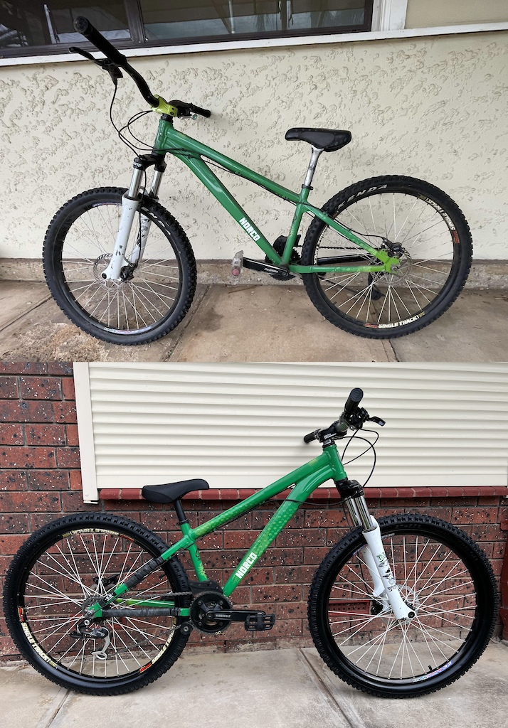2008 Norco One25 (before and after)
