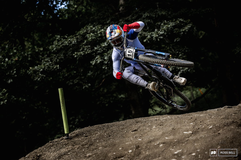 Loic Bruni cranking it over on his way to a second placed qualifier.