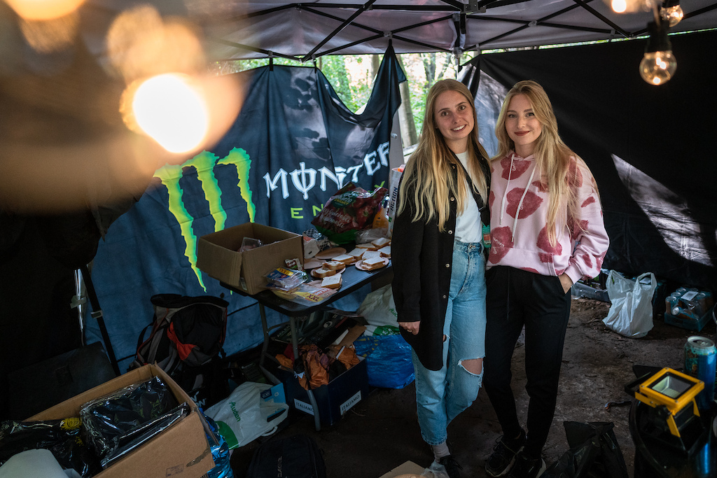 Brave women from the competition office.