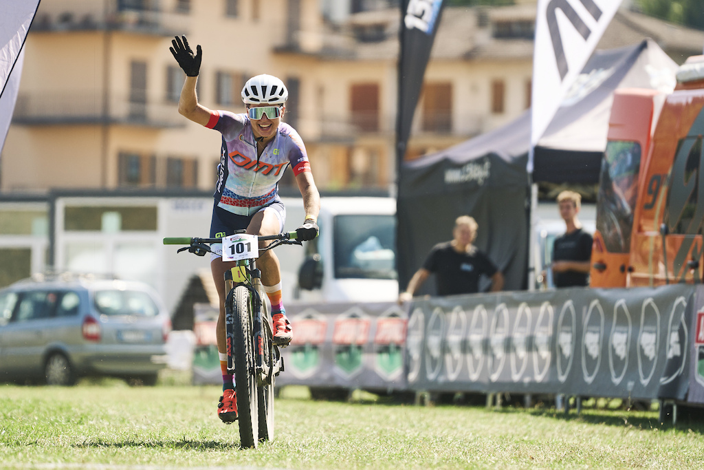 during the 2023 Appenninica mountain bike stage race held in the Emilia-Romagna Apennines in Italy. image by Alyona Blagikh