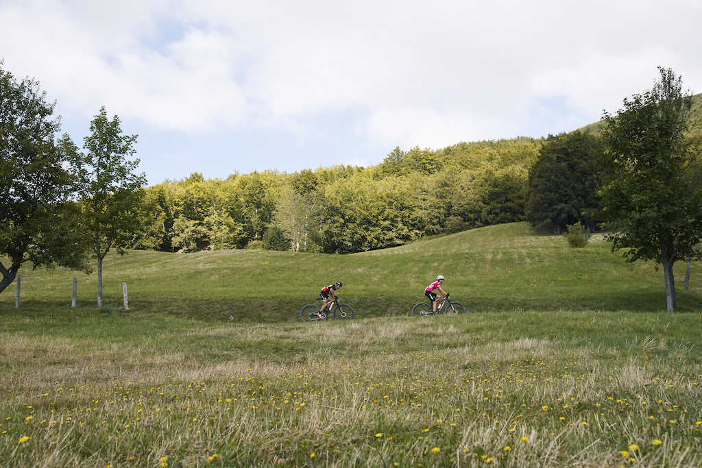 during the 2023 Appenninica mountain bike stage race held in the Emilia-Romagna Apennines in Italy. image by Francesco Narcisi