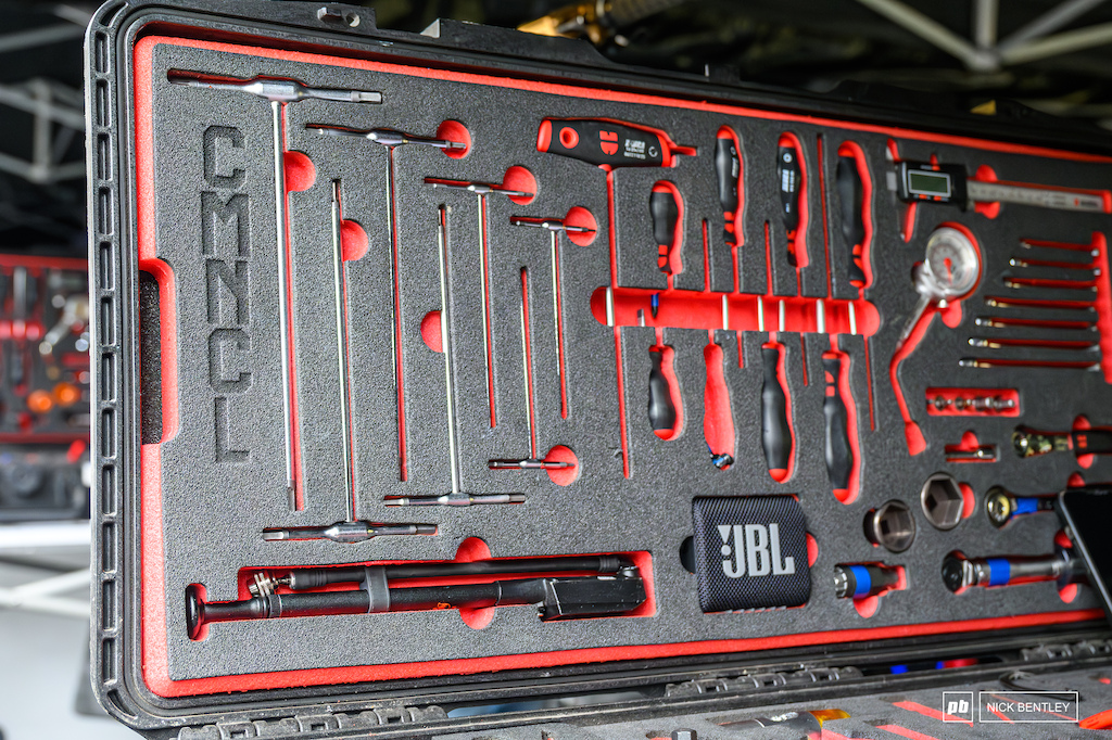 Some pretty fancy foam cut tool boxes for the Commencal boys