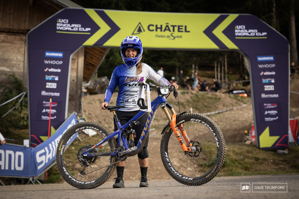 Winner on the day and second overall, Morgane Charre