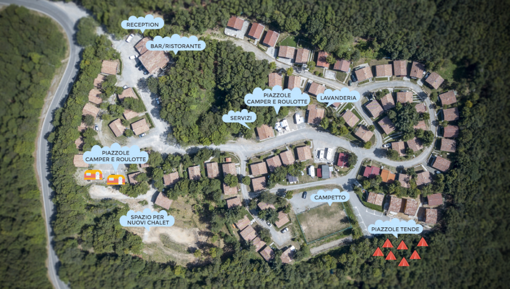 Camping Rio Bianco maps