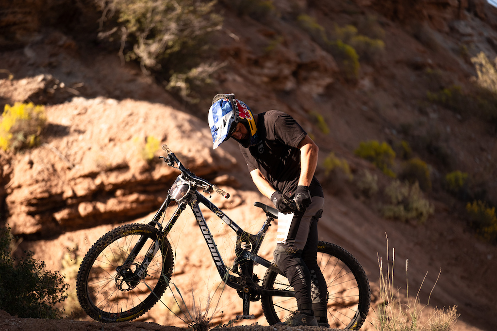 Carson Storch making sure he still has his phone after hitting his massive features.