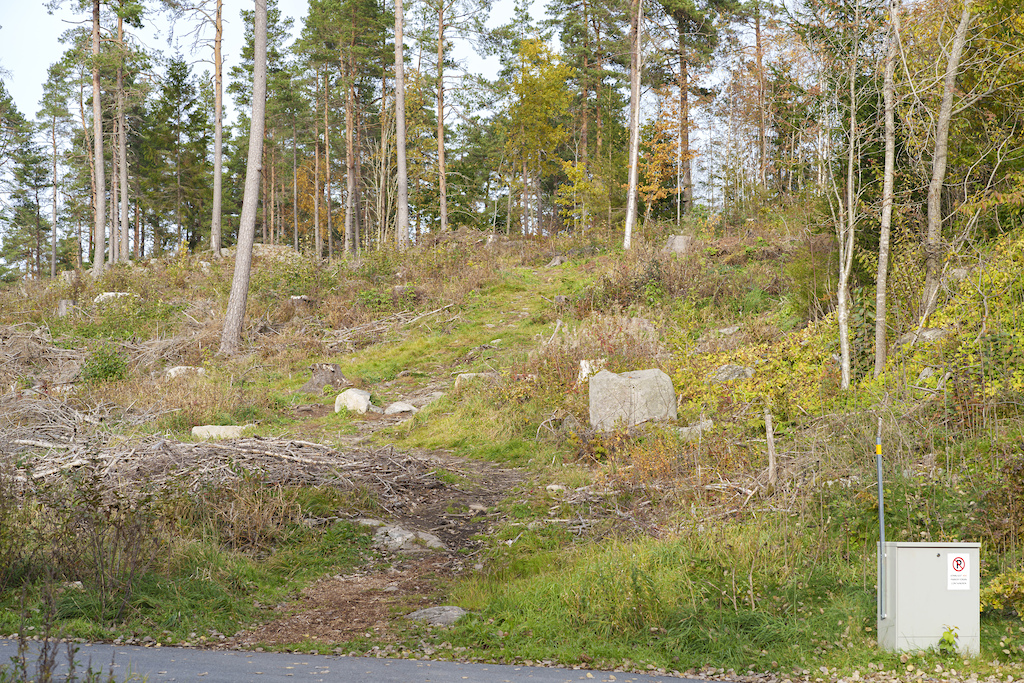 The bottom of the rock garden at Hundremeterskogen, Askim October 18, 2023