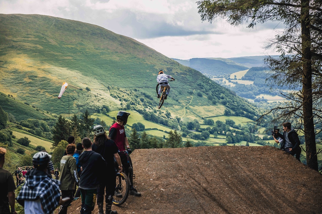 at Red Bull Hardline 2023 in Dinas Mawydd, Wales.