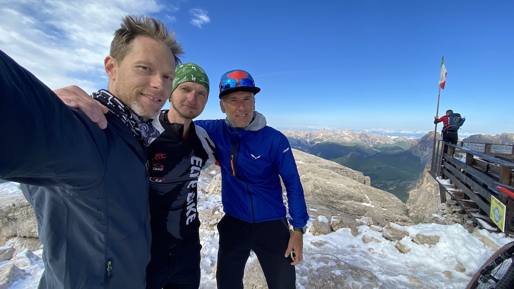 With Rasto and Martin on the top of Piz Boè (3152 m)