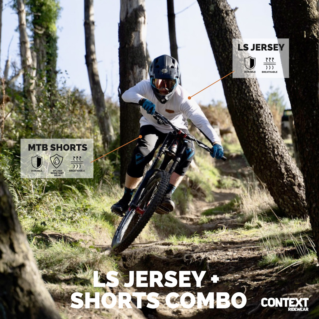 Context LS Jersey + MTB Shorts Combo