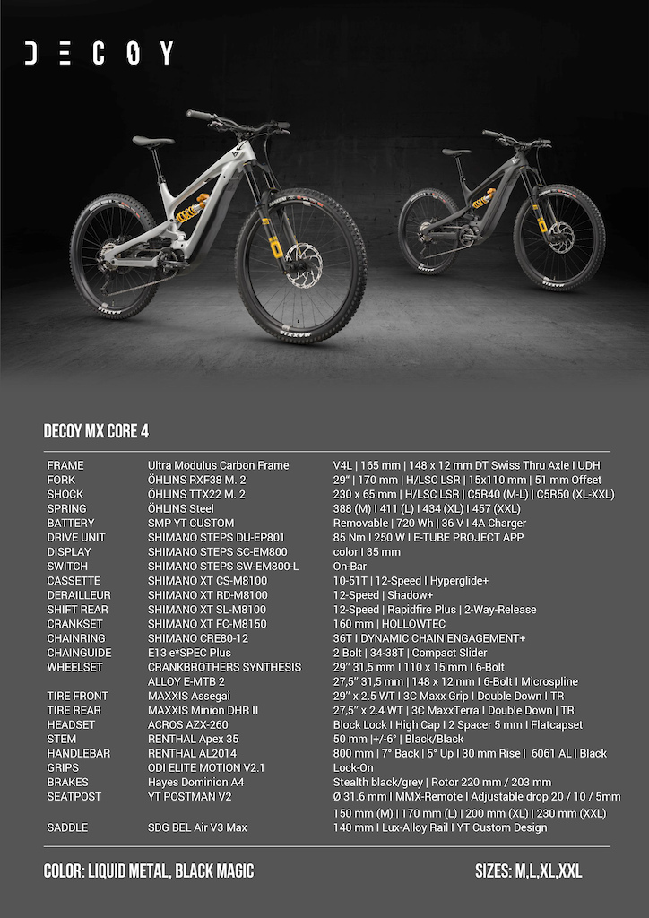 YT Announces Updated Decoy Core 4 MX & 29 - Pinkbike