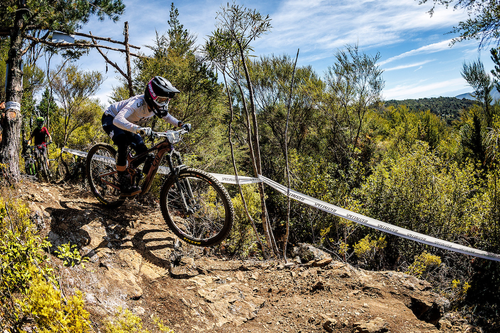 During the 2024 Cable Bay Enduro, New Zealand National Championships at Cable Bay Adventure Park