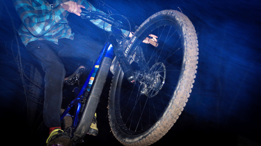 Pic of my buddy I thought looked kinda cool, mostly of his bike.
