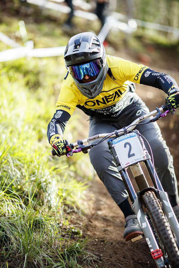 2 Jack Reading during finals for round 1 of The 2024 Portugal DH Cup at Bike Park - Villa Cova A Coelheira, Seia, , Portugal on March 17 2024. Photo: Charles A Robertson