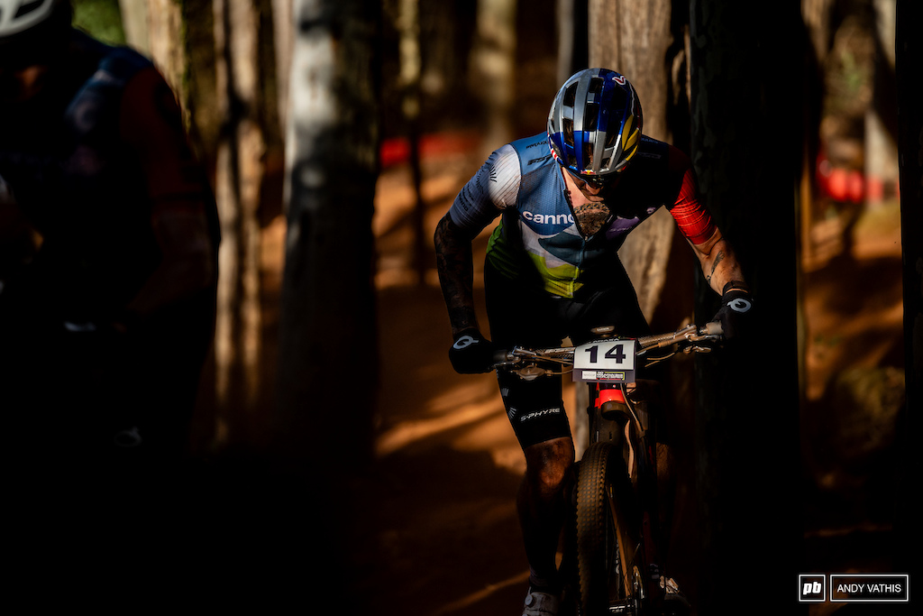 Lurking in the shadows was Simon Andreassen, ready to open the throttle.