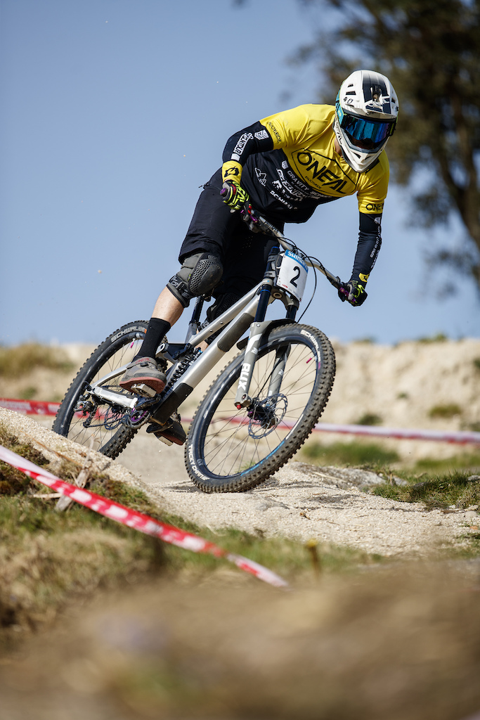 2 Jack Reading during Saturday practice for round 2 of The 2024 Portugal DH Cup at Padela Natural, Parque de Valinhas, Viana do Costelo, Portugal on March 23 2024. Photo: Charles A Robertson