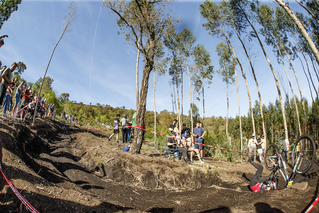 245 Deiniol Westgate during finals for round 2 of The 2024 Portugal DH Cup at Padela Natural, Parque de Valinhas, Viana do Costelo, Portugal on March 24 2024. Photo: Charles A Robertson