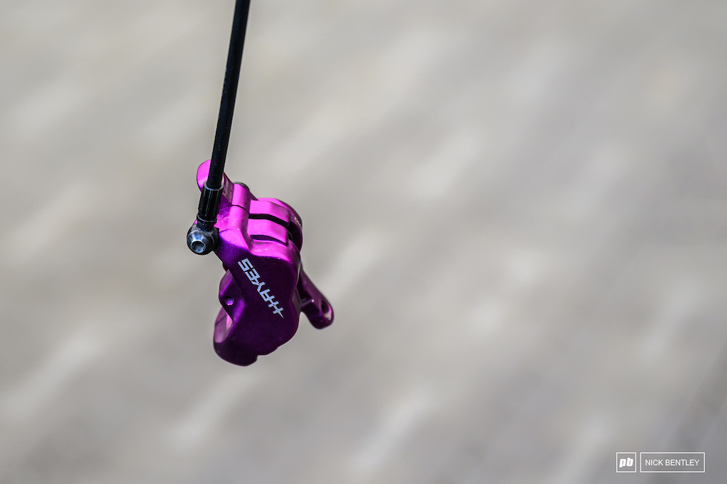 Some purple Hayes hanging around waiting for a bike to be rebuilt.