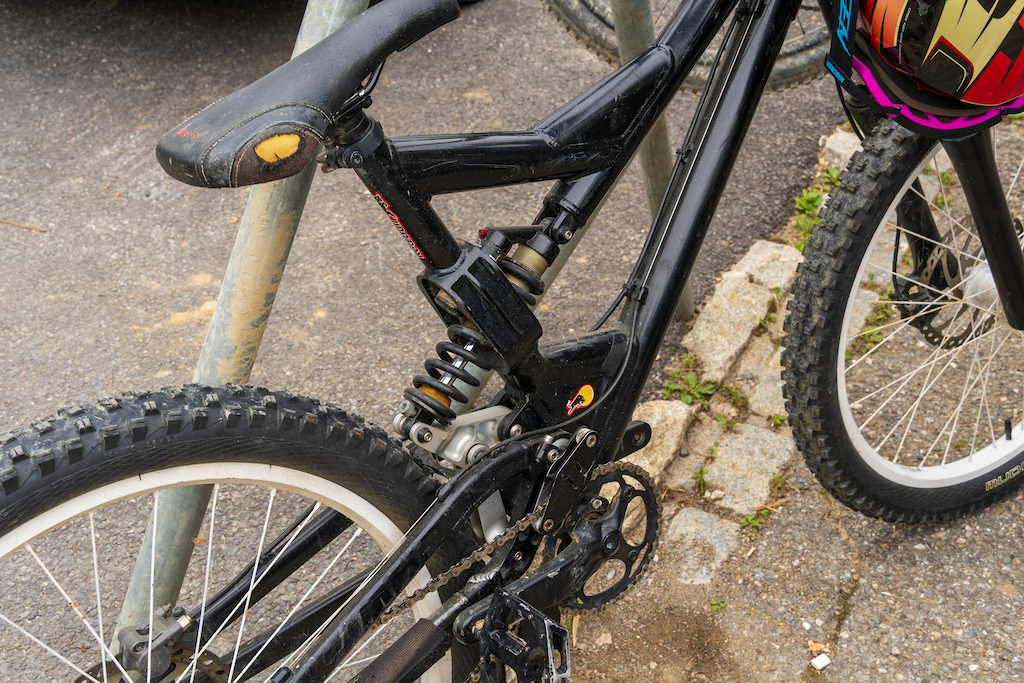 Well loved Red Bull bike.