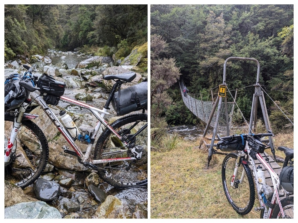 Enroute on the Backpacking jungle track. Great wilderness bike packing trip