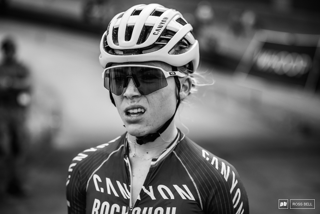 Loana Lecomte didn't quite have enough today but rode an aggressive race and left it all out there.