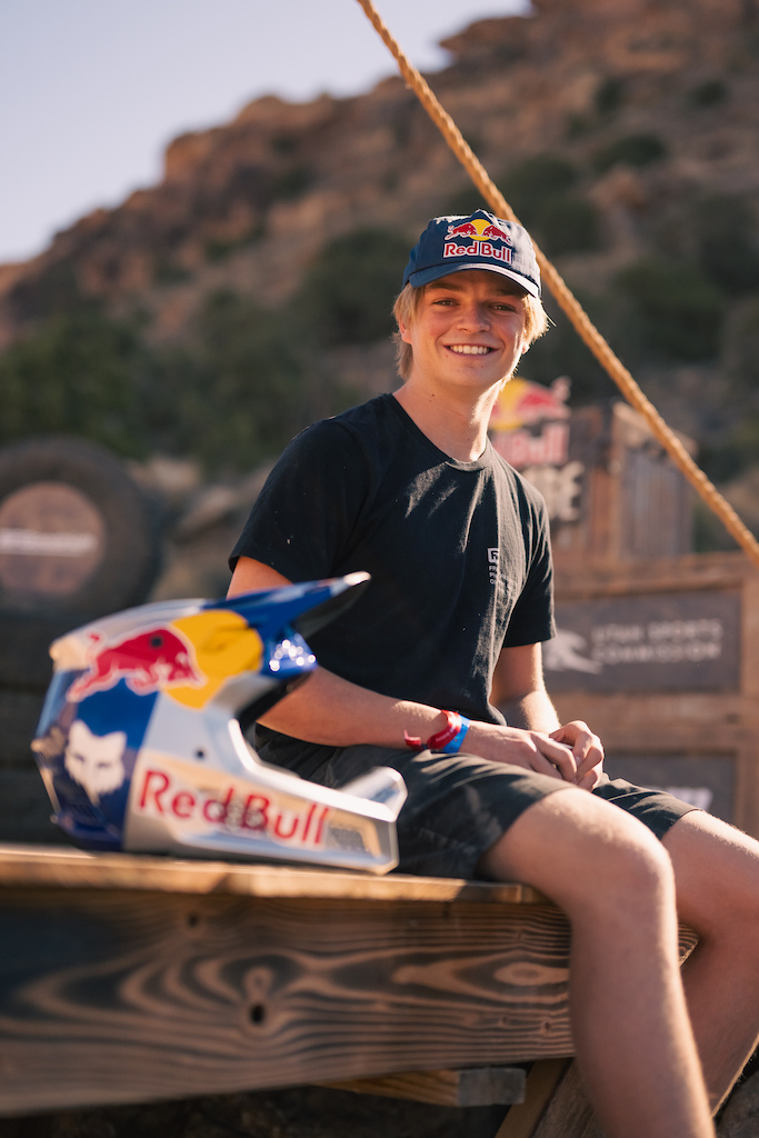 Asa Vermette Presented with Red Bull Helmet