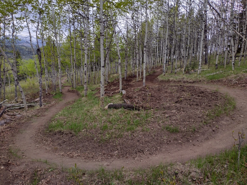 next corner above the AHS switchbacks