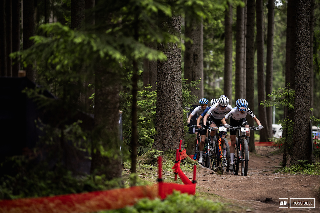 Fiona Schibler leading the pack.