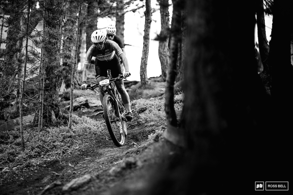 Martina Berta with a hell of a ride, just missing out on the podium.