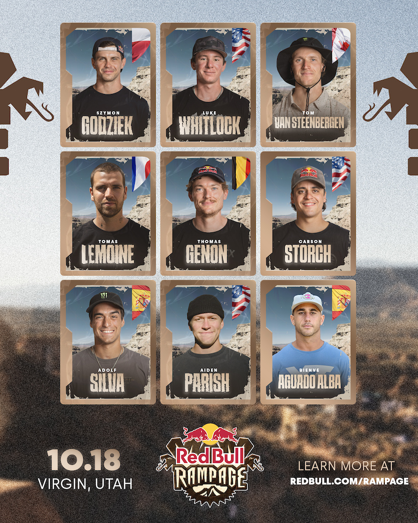 Red Bull Rampage Riders 2025 Red Bull Rampage Men’s Lineup Revealed - Pinkbike