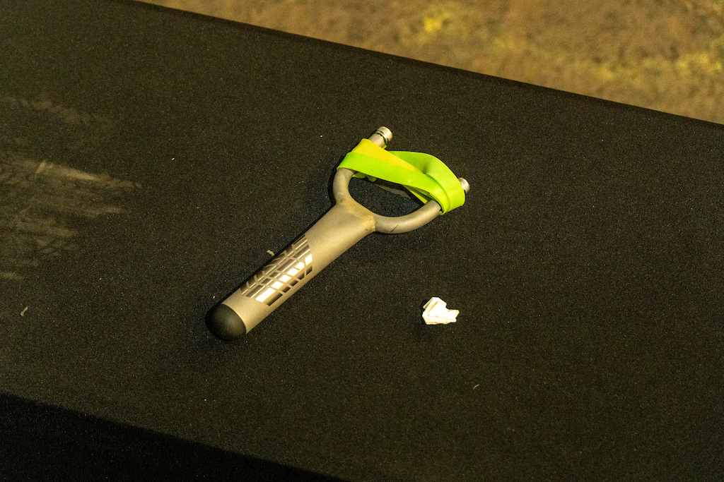 Weapons on display.