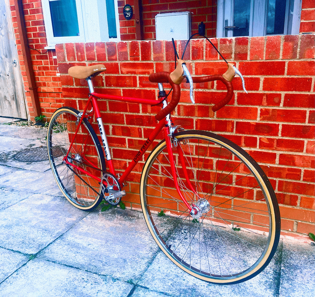 Pedals finally arrived. The weather is pretty dismal right now, but I’ll take her for a test ride ASAP.