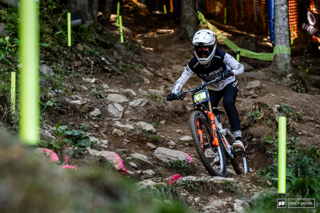 Bike Check: Rosa Zierl's Cube Two15 - Lake Placid DH World Cup