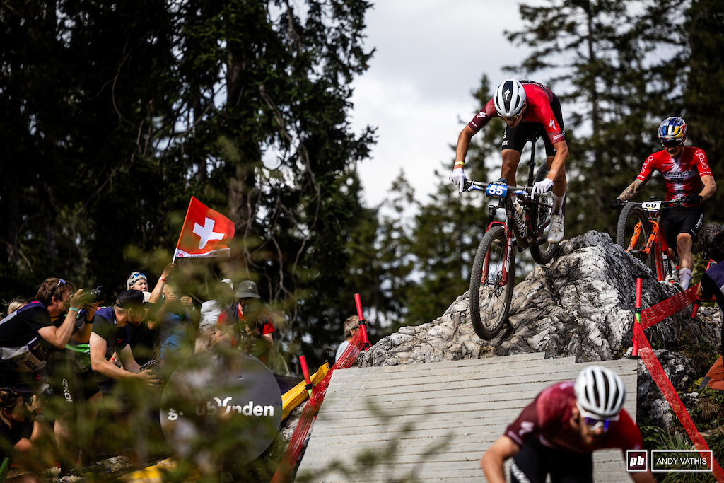Adrien Boichis showing he belongs with the big dogs. Third place for the young man today.