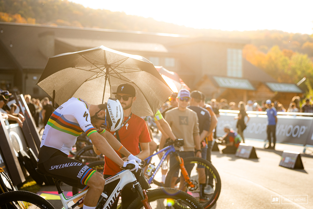 Victor Koretzky was in the mix before a tumble in the rocks took him out of contention.