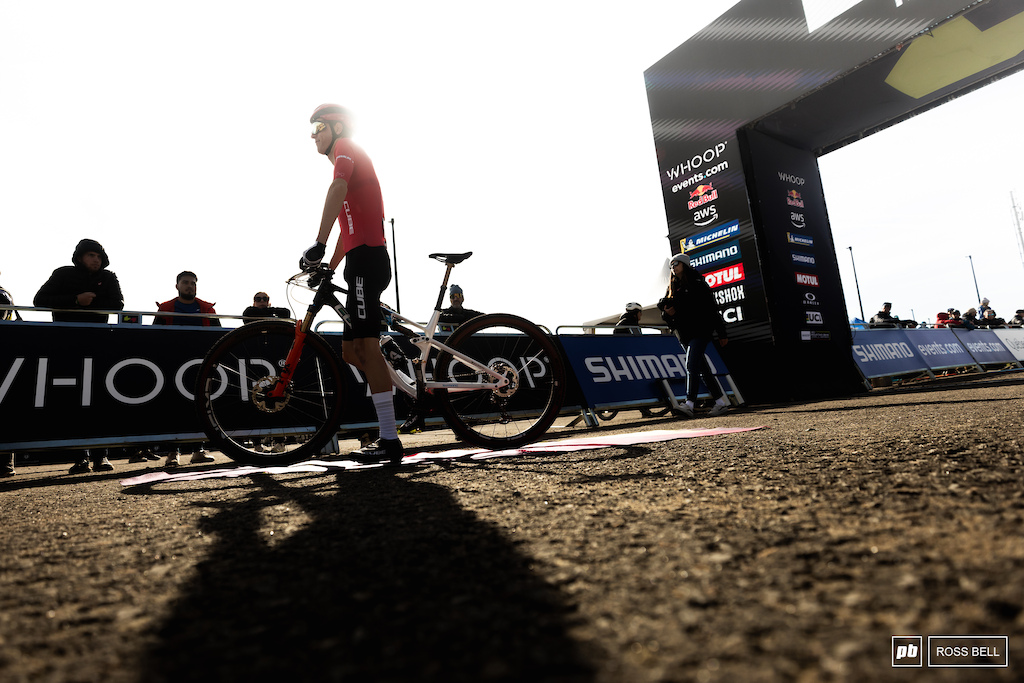 Finn Treudler was the the last to be called up but the first to cross the line.