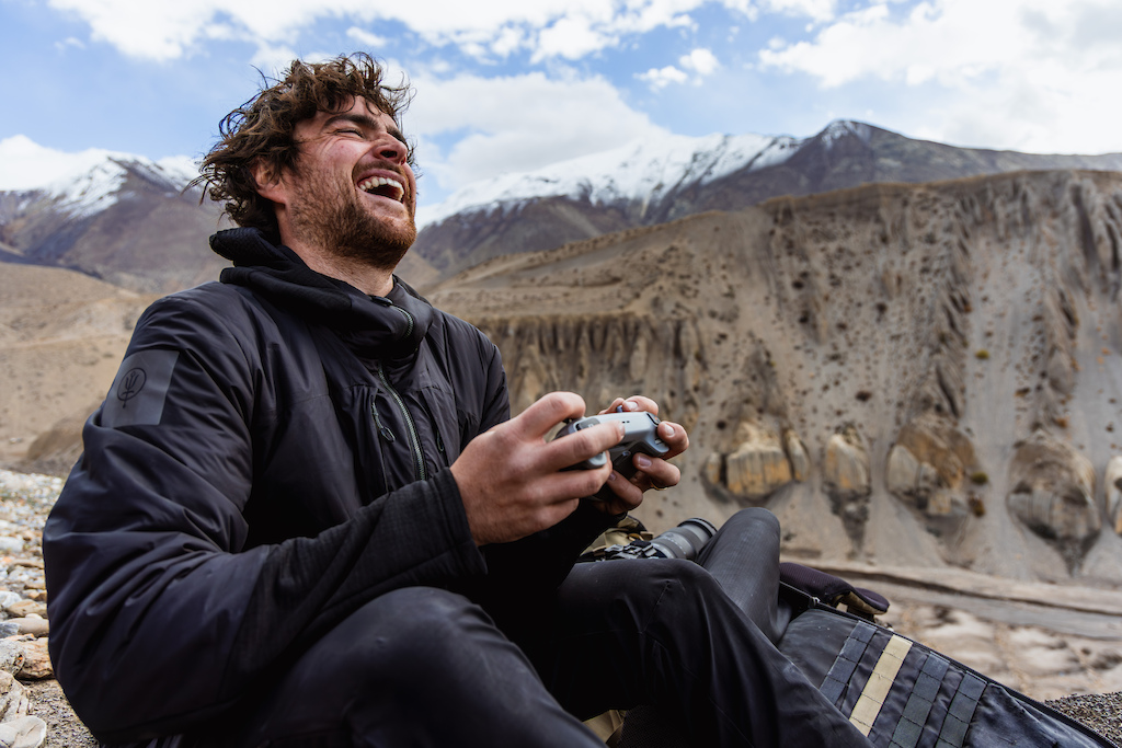 Shooting for Gee Atherton's 'Ridgeline Nepal'.