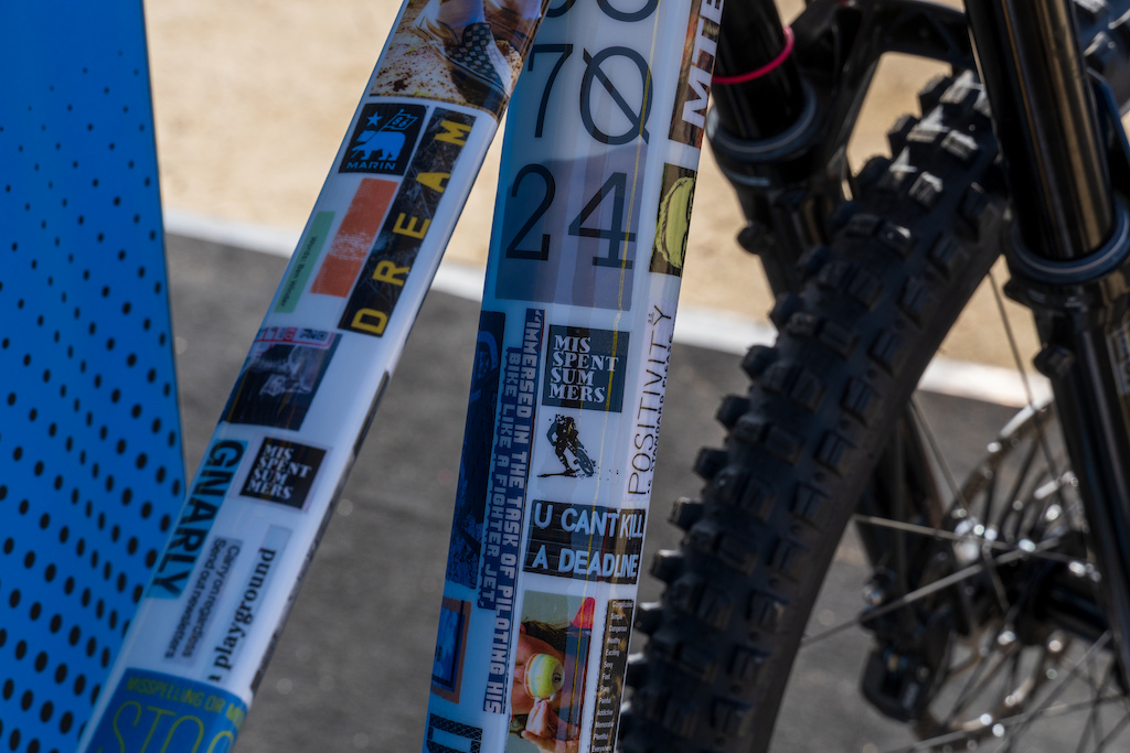 The graphics are all clippings from their work over the past few years, collaged into a full-frame artwork.