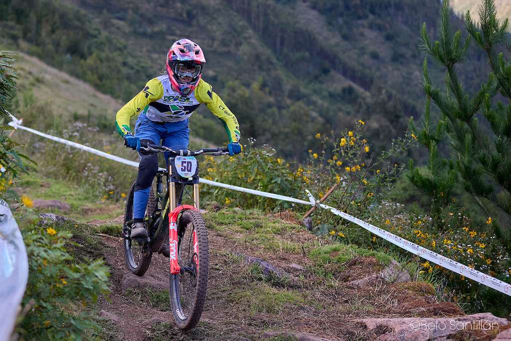 Larissa Luz — Brazil's finest, blazing through the heart of the Andes. Number 50 charges down the mountain with the grit and grace of a true champion, carrying the green and gold with every turn. The altitude may be high, but her standards are higher. She doesn't chase greatness — she brings it with her.